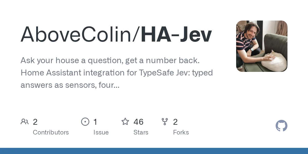 GitHub 为 AboveColin/HA-Jev 仓库生成的 OpenGraph 预览图;这是仓库预览,不是软件运行截图。内容依据其公开仓库整理。