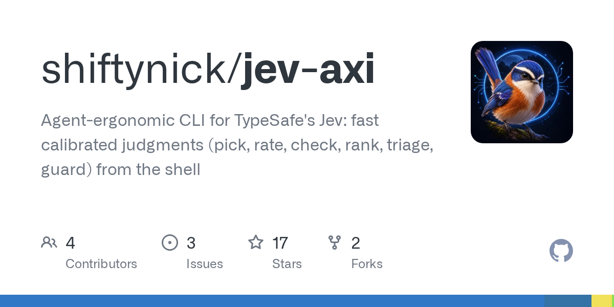 GitHub 为 shiftynick/jev-axi 仓库生成的 OpenGraph 预览图;这是仓库预览,不是软件运行截图。内容依据其公开仓库整理。